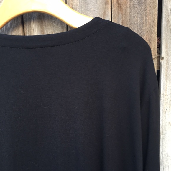 J. Jill Wearever Collection Two Button Crewneck Cardigan Black 4X - Picture 9 of 13